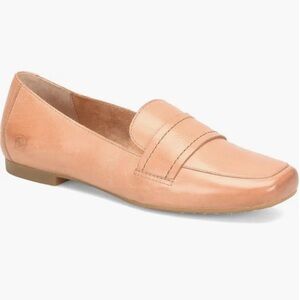 Born Branca Square-Toe Leather Loafer Women’s Size 10 Natural